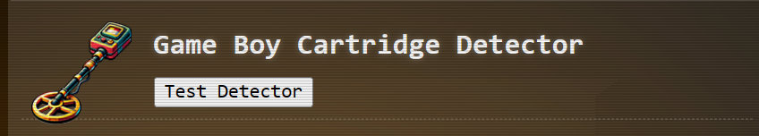 Game Boy Cartridge Detector